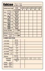 10 Best Large Printable Yahtzee Score Sheets Printablee