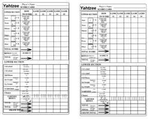 28 Printable Yahtzee Score Sheets Cards 101 FREE TemplateLab