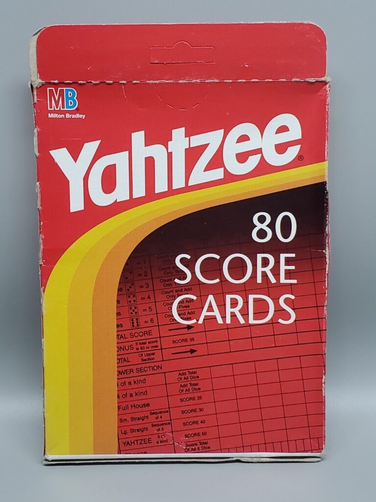 Vintage THE ORIGINAL Yahtzee 80 SCORE CARDS Milton Bradley Unopened Unused EBay